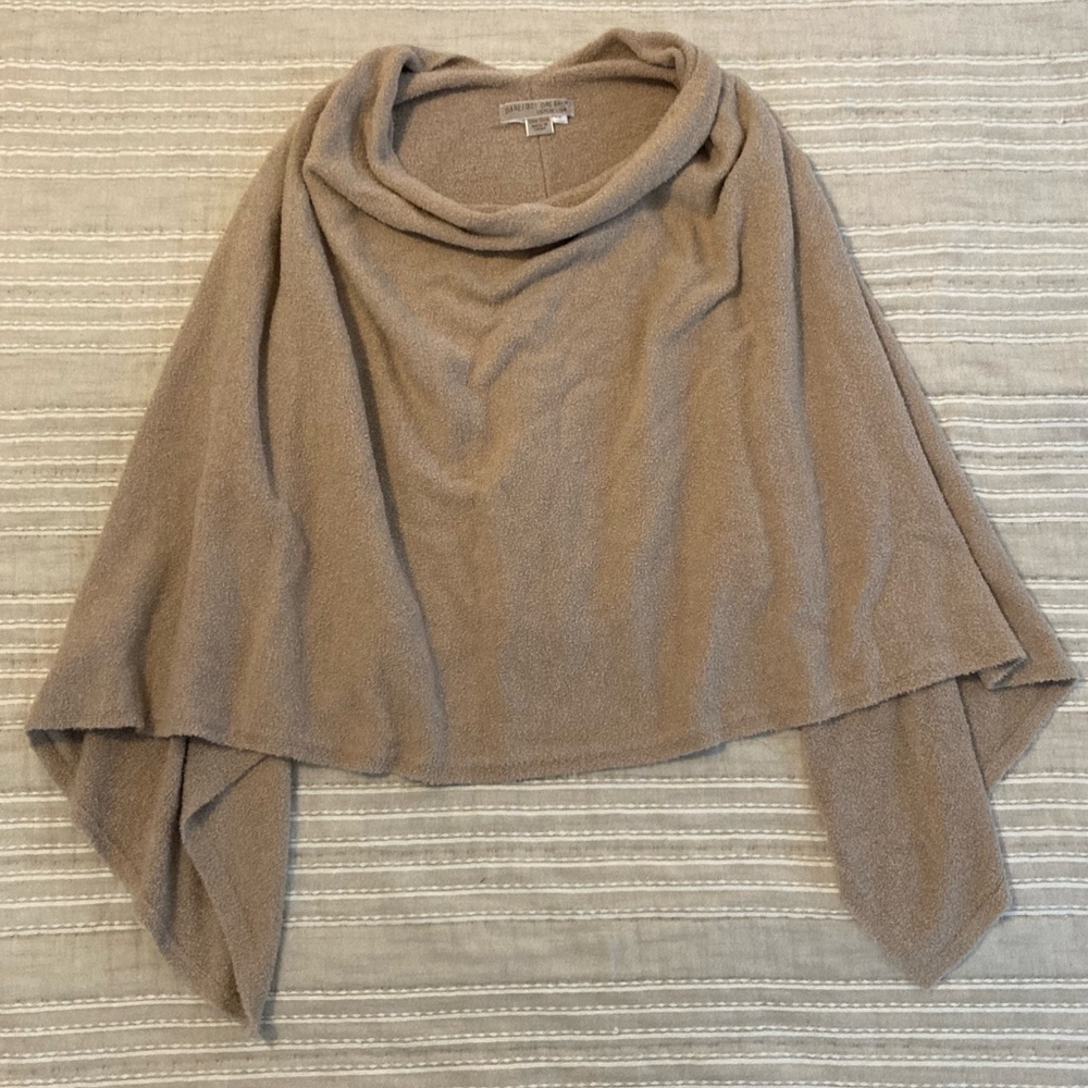 Barefoot dreams cowl neck poncho